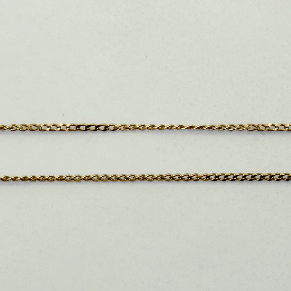 9k Yellow Gold Micro Link Chain | 18