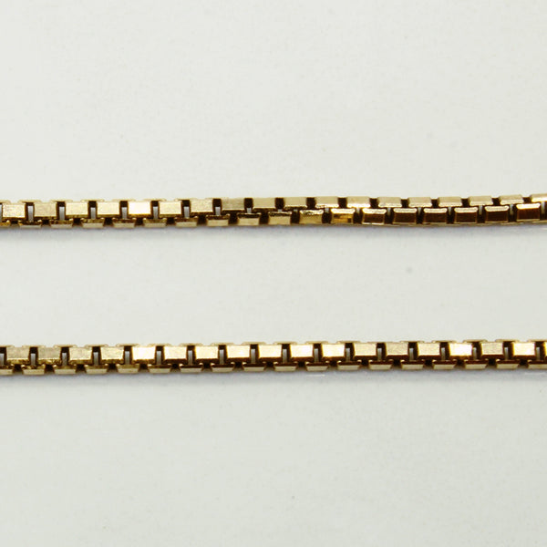 10k Yellow Gold Box Link Chain | 18