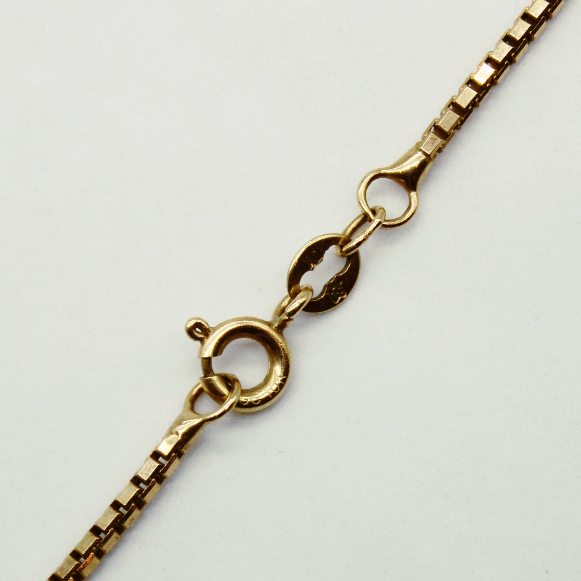 10k Yellow Gold Box Link Chain | 18