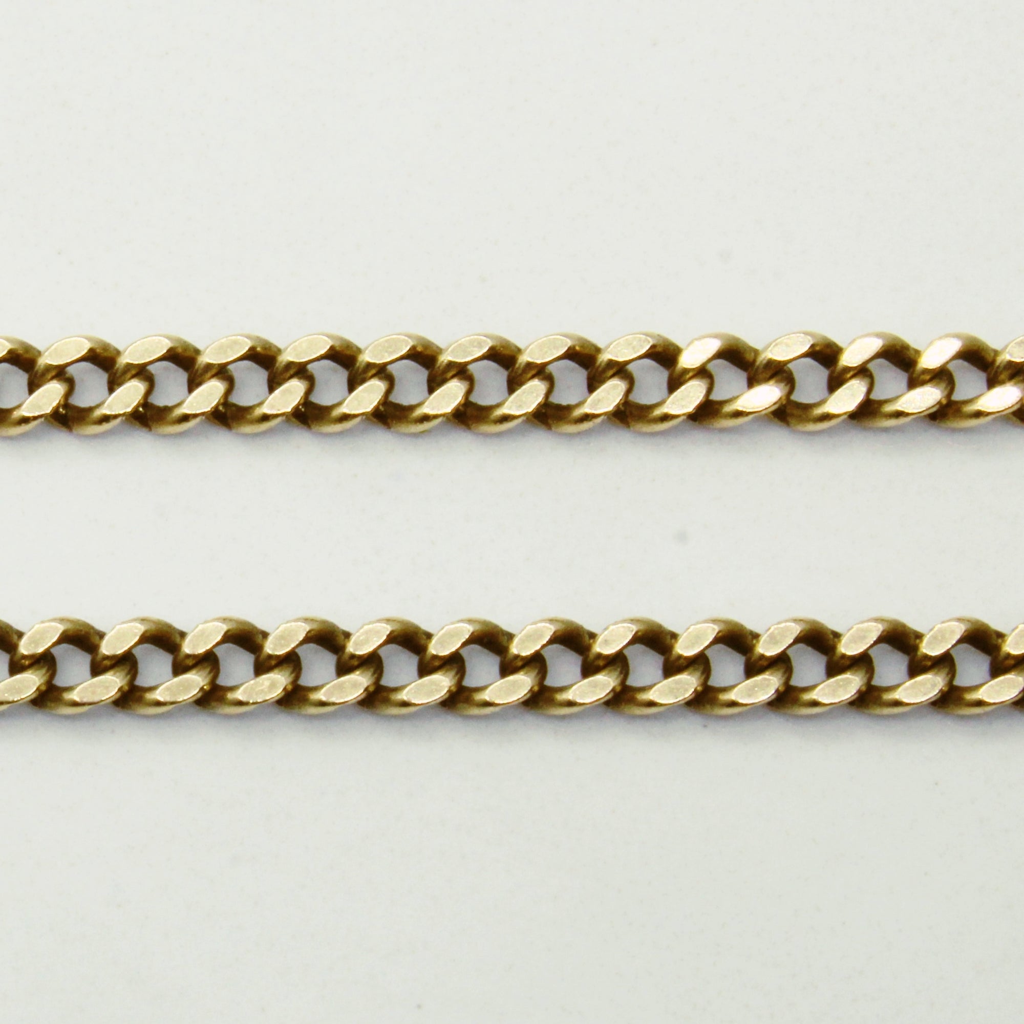 10k Yellow Gold Curb Link Chain | 22