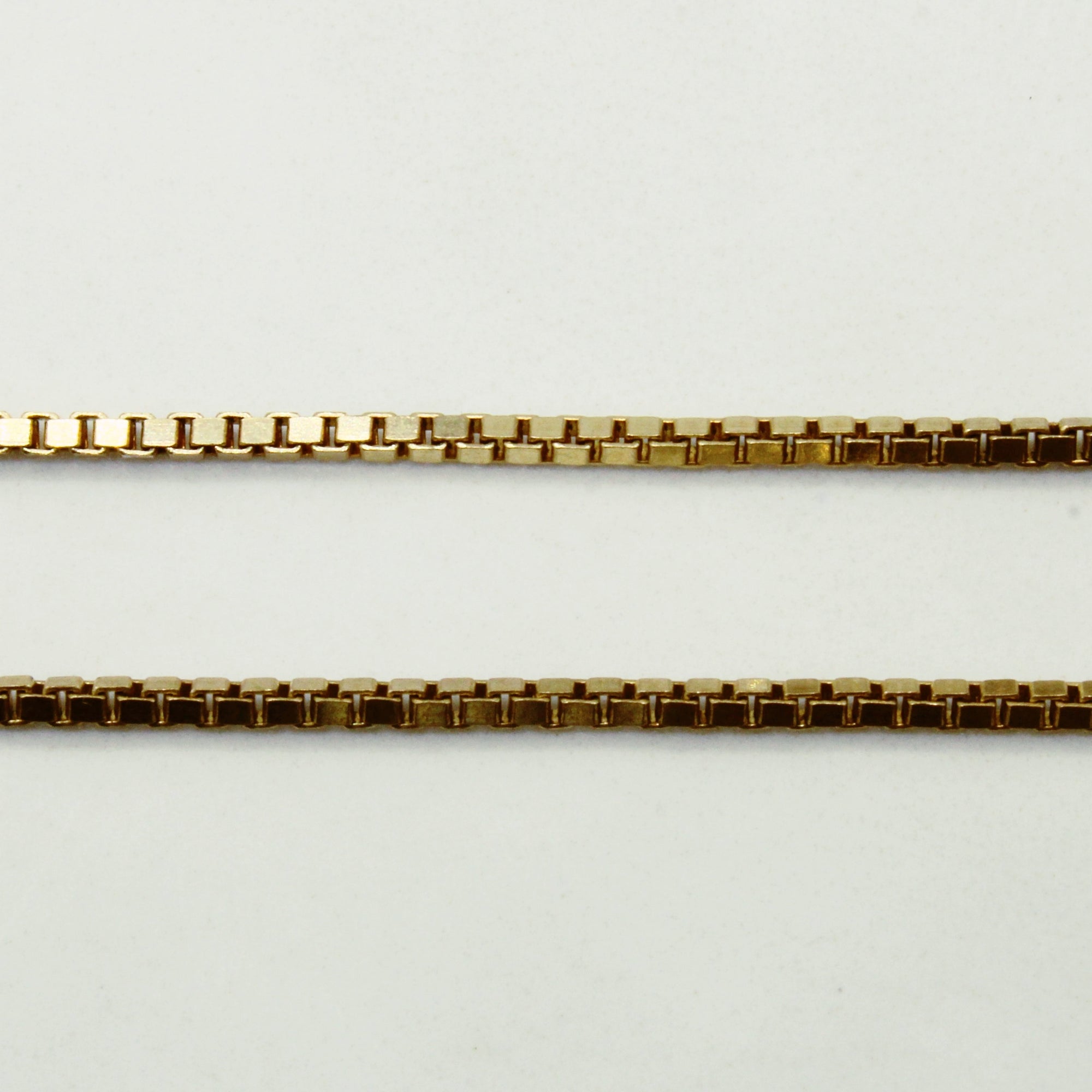 10k Yellow Gold Box Link Chain | 16
