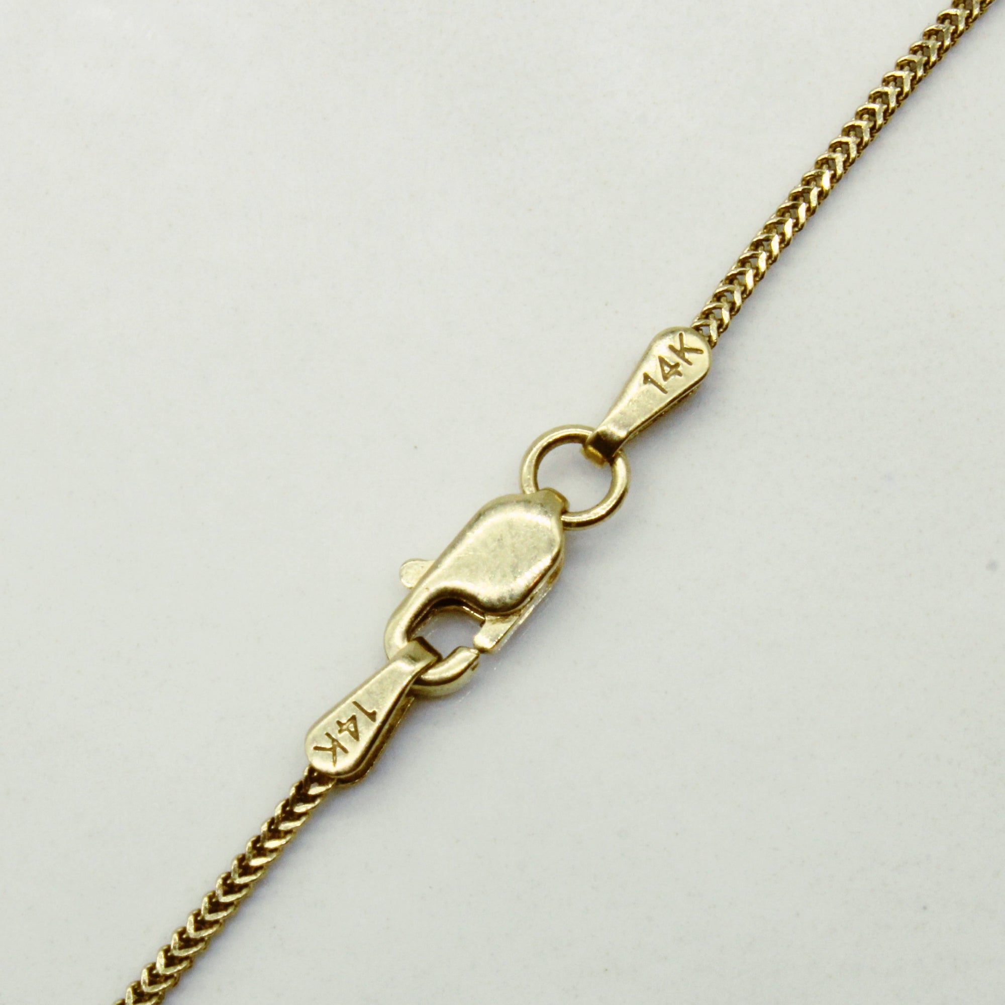 14k Yellow Gold Wheat Link Chain | 18