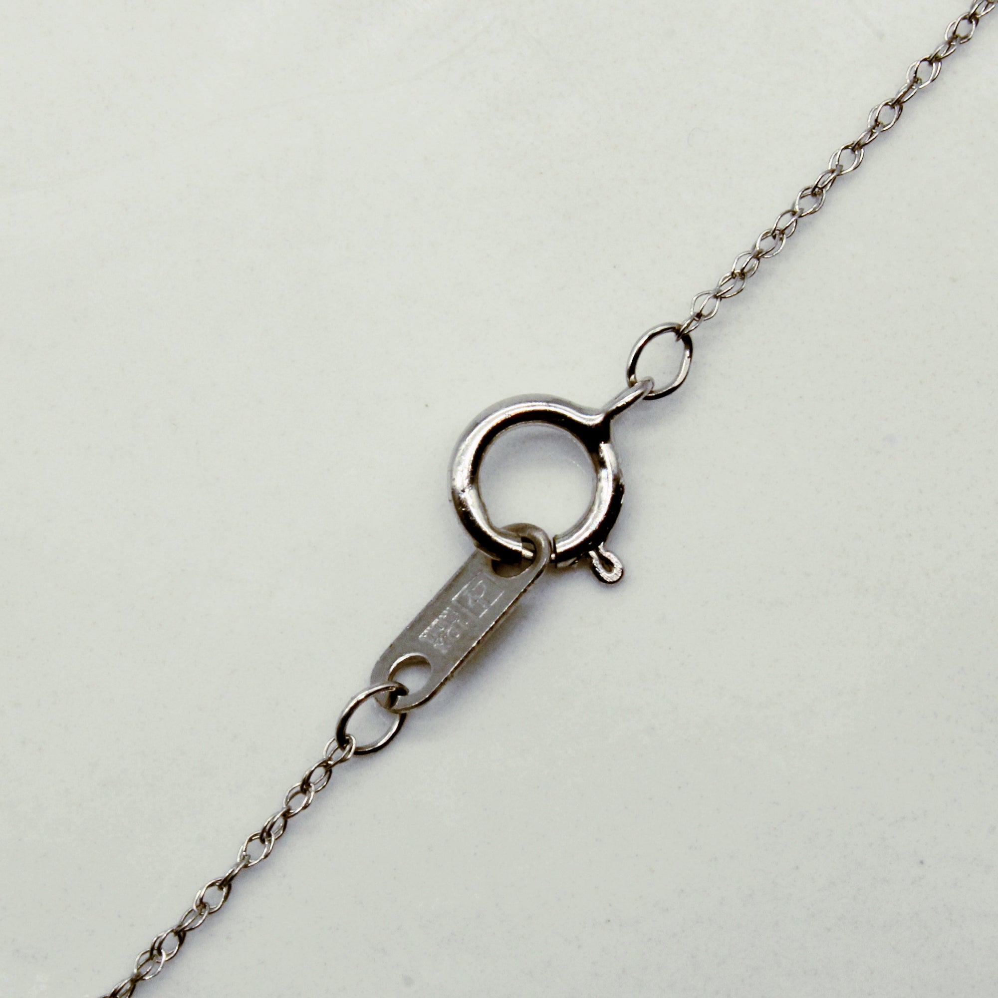 10k White Gold Rope Link Chain | 18