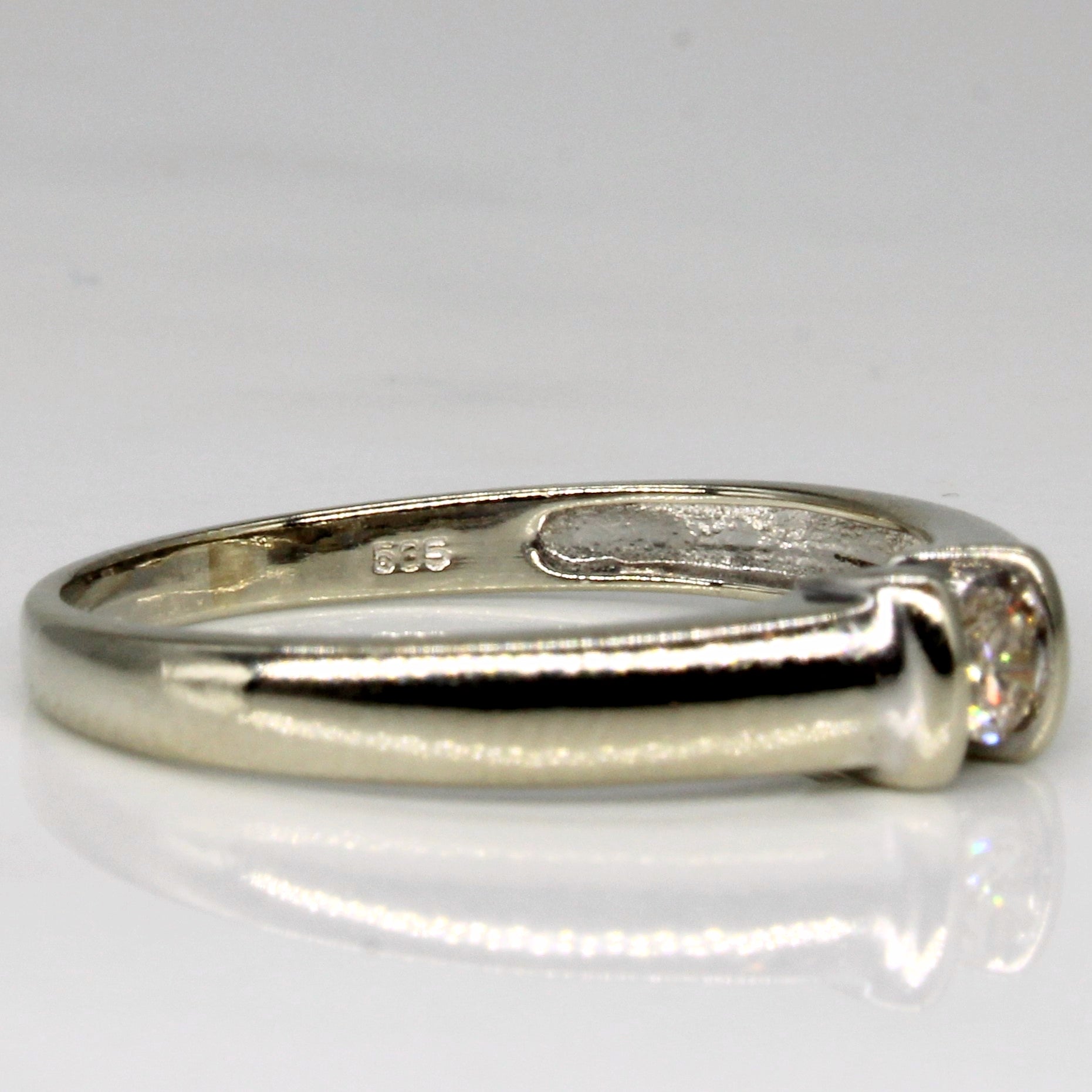Light Brown Solitaire Diamond Ring | 0.10ct | SZ 7.5 |