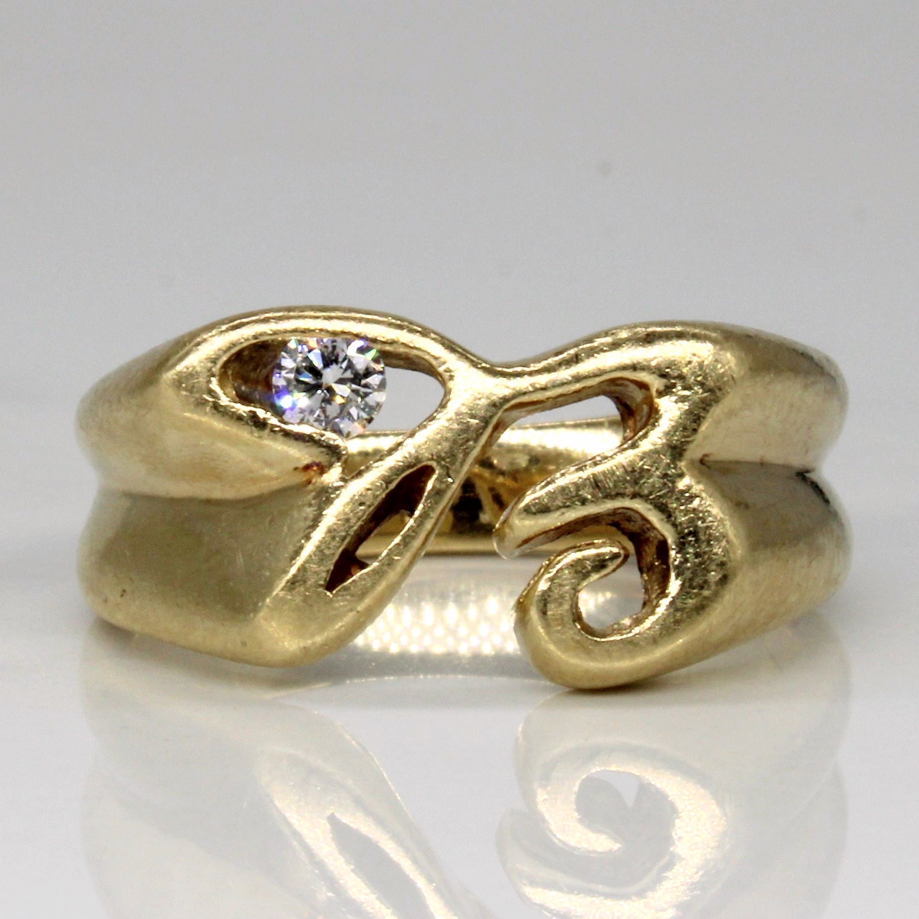 Diamond Abstract Ring | 0.10ct | SZ 7.5 |