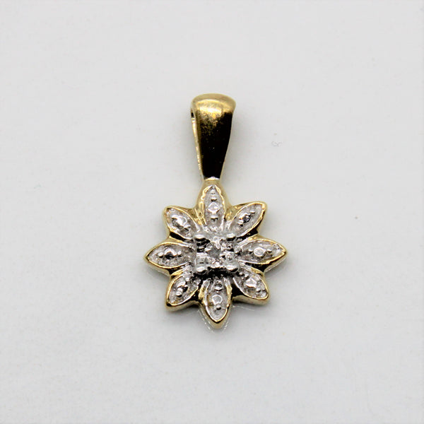 Diamond Floral Pendant | 0.01ct |