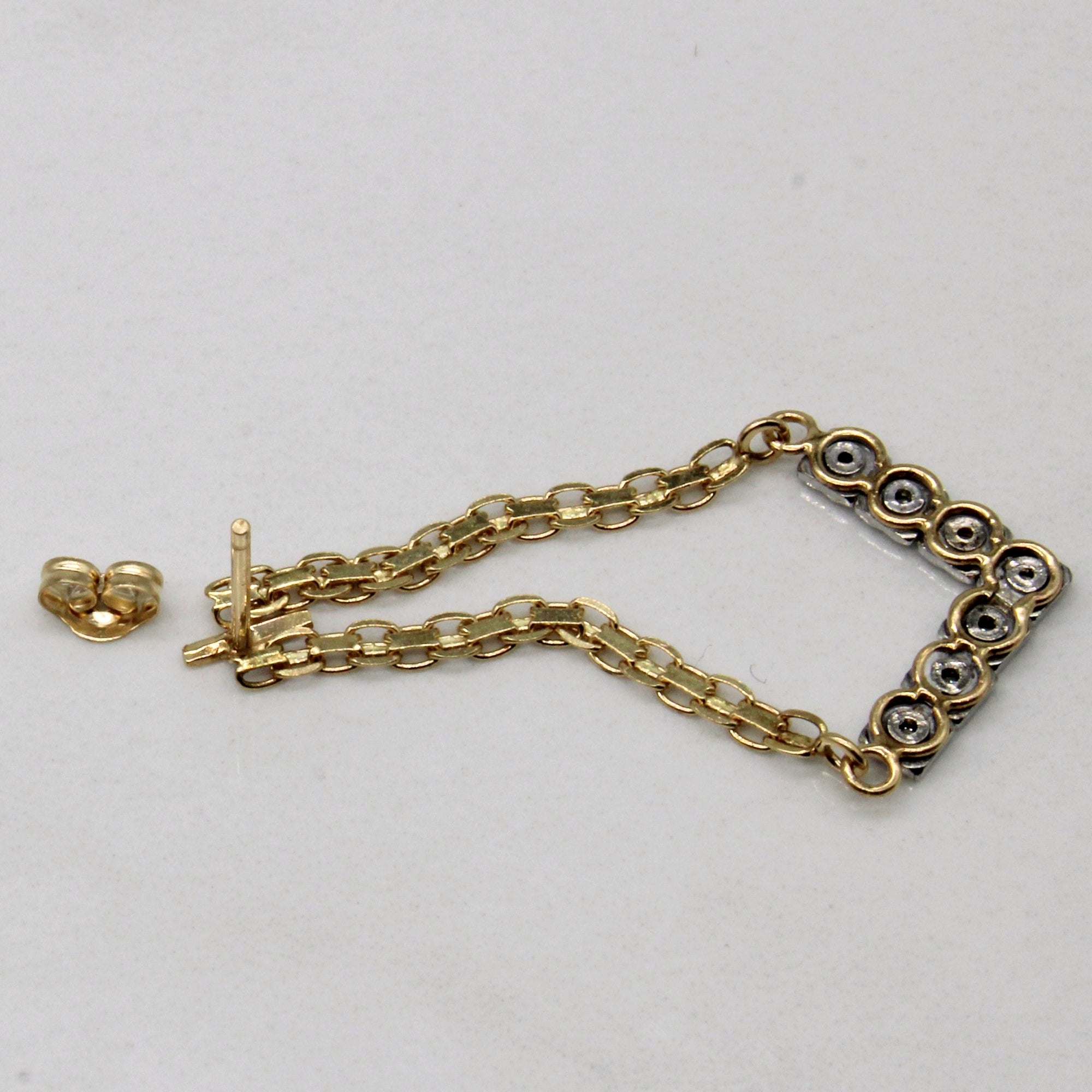 Diamond Chain Drop Earrings | 0.07ctw |