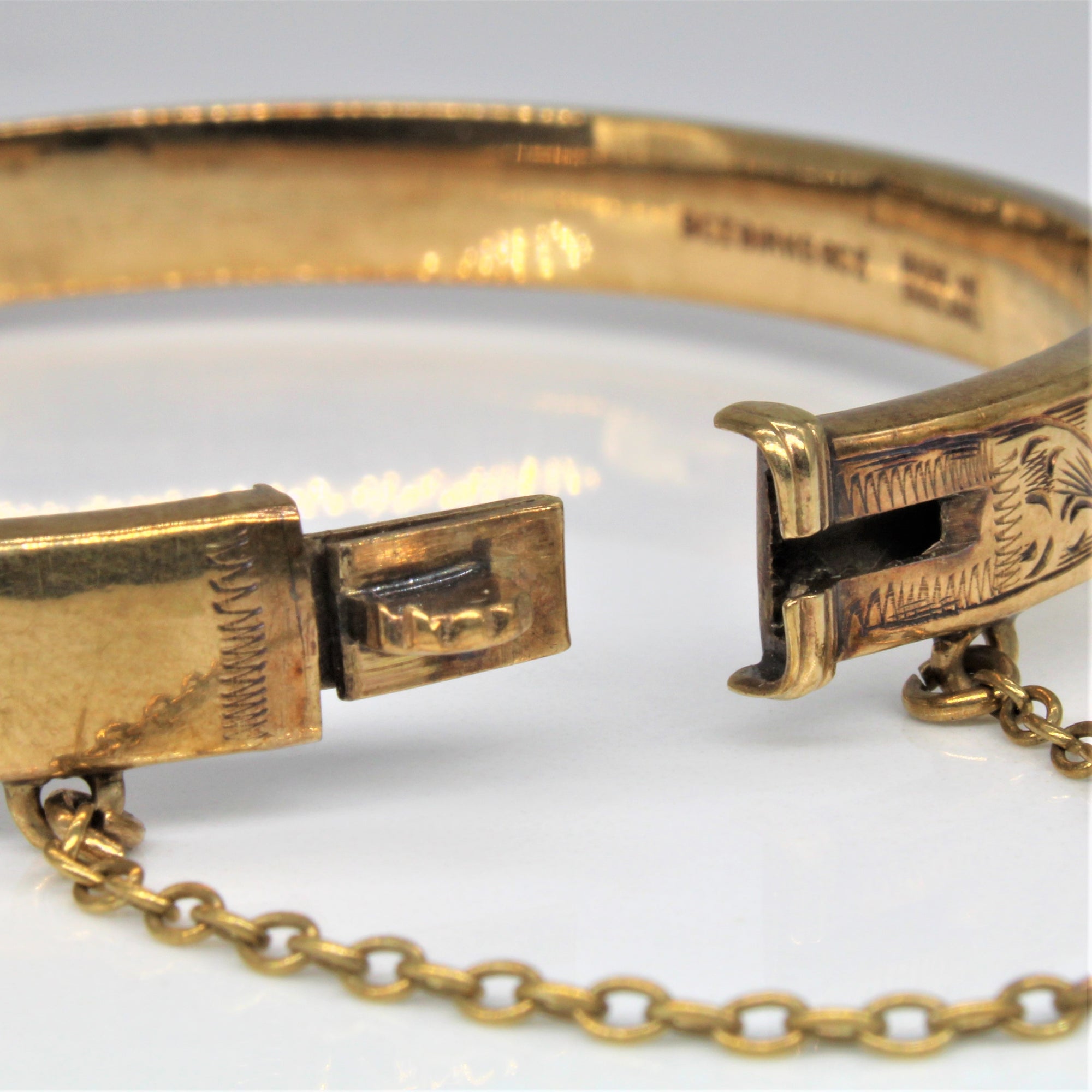 'Birks' Ornate Engraved Cuff | 6