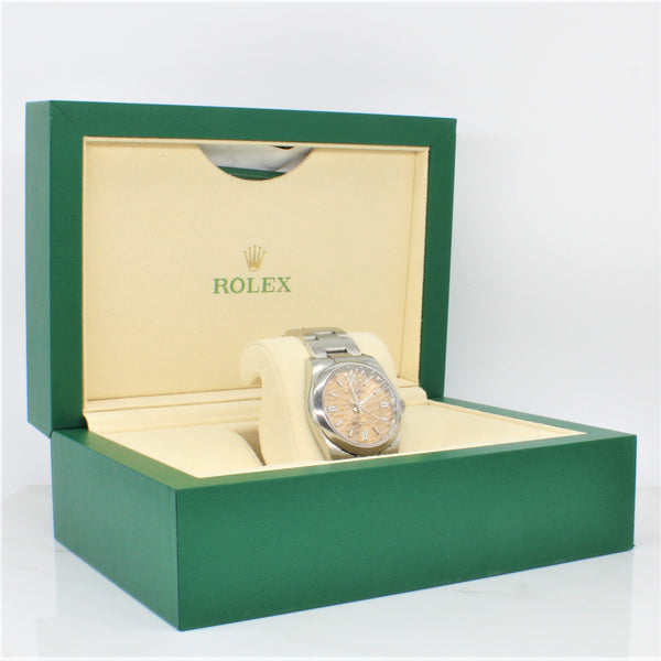 'Rolex' White Grape Dial Oyster Perpetual Watch 116000 | 36mm |