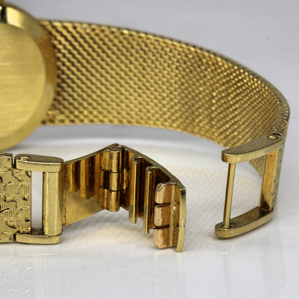 'Omega' Solid Gold De Ville Watch | 6.5