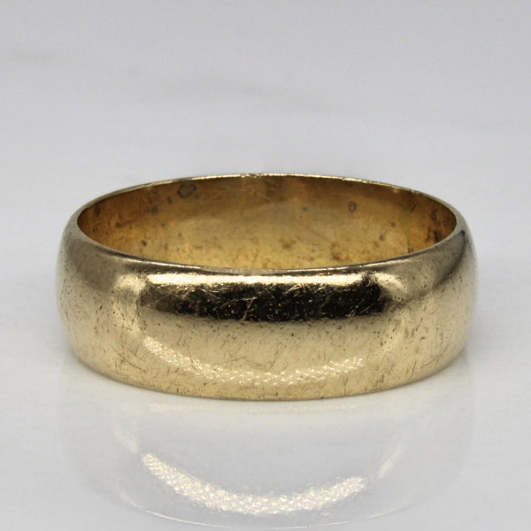 'Birks' Plain Yellow Gold Band | SZ 9 |