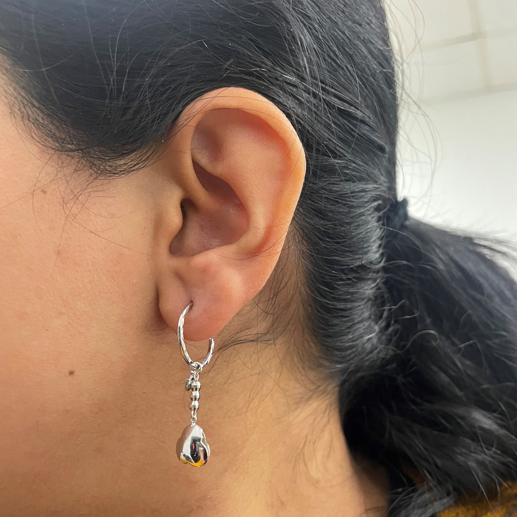 Platinum Love Knot Earrings |
