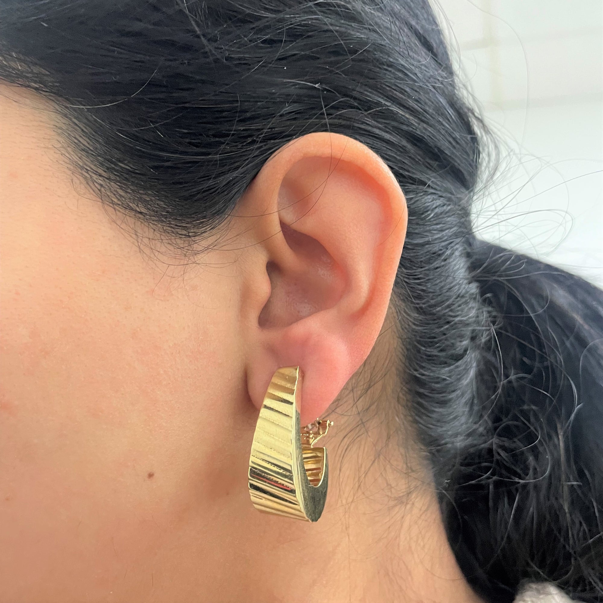 Chunky Textured Hoops |