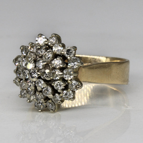 Diamond High Set Cluster Ring | 0.67ctw | SZ 5.25 |