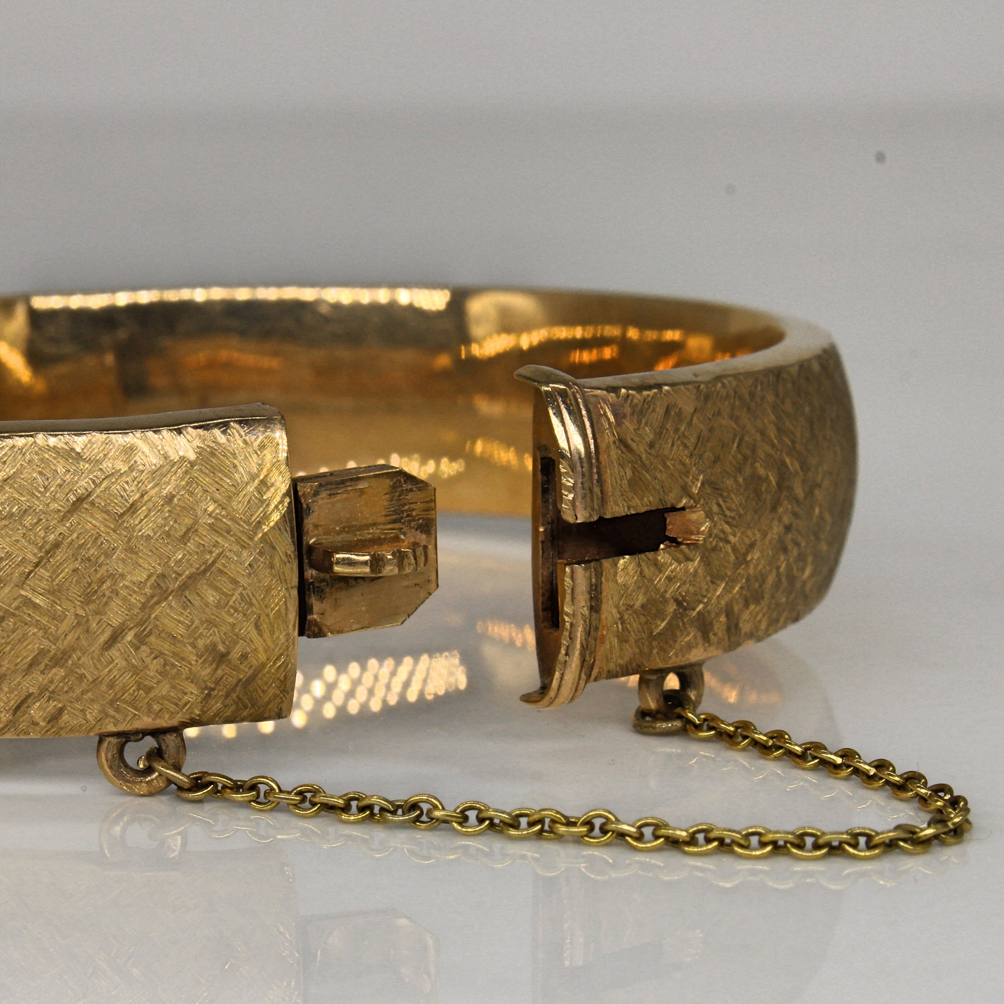'Birks' Brushed Finish Cuff Bracelet | 8