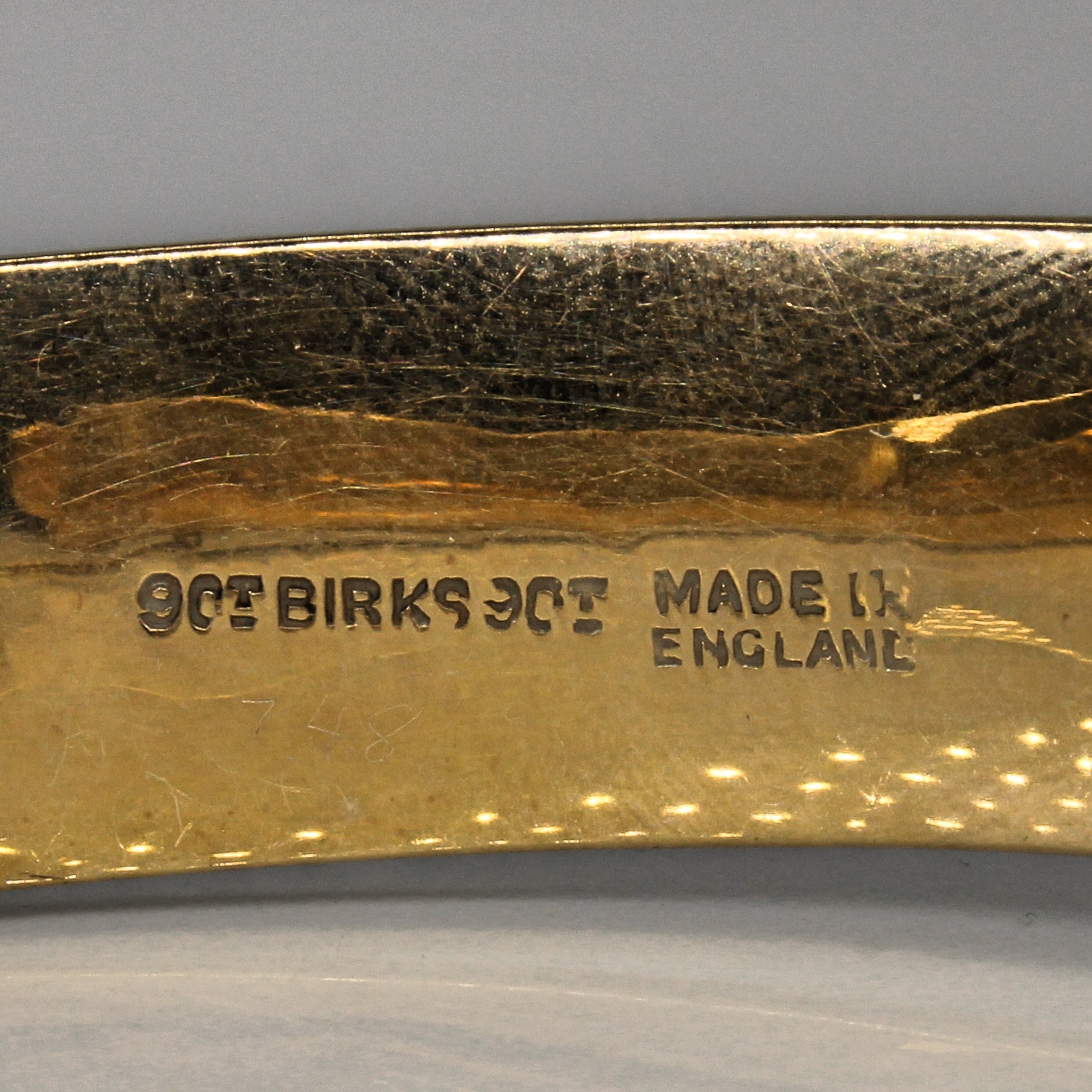 'Birks' Brushed Finish Cuff Bracelet | 8