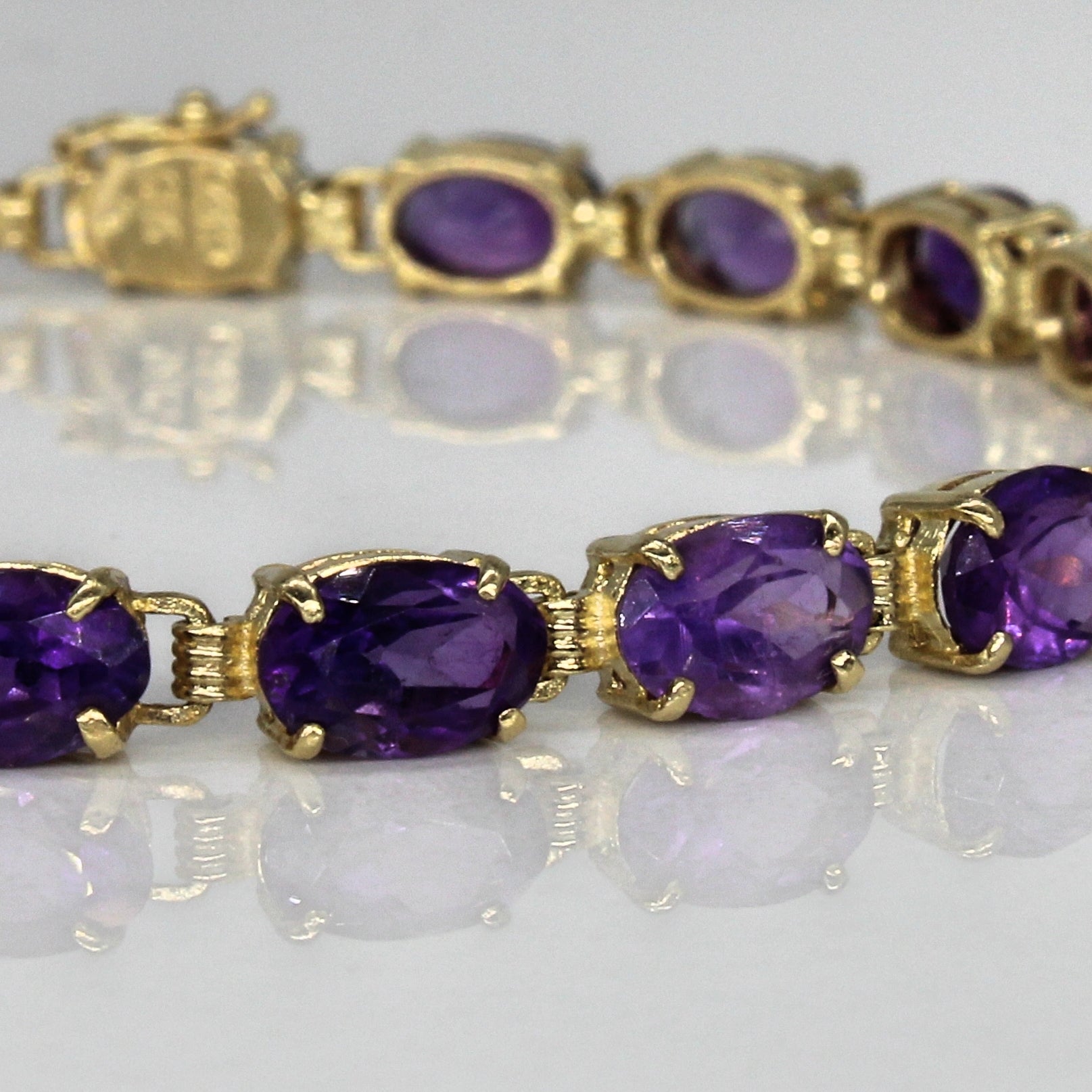 Amethyst Tennis Bracelet | 6.60ctw | 6.5