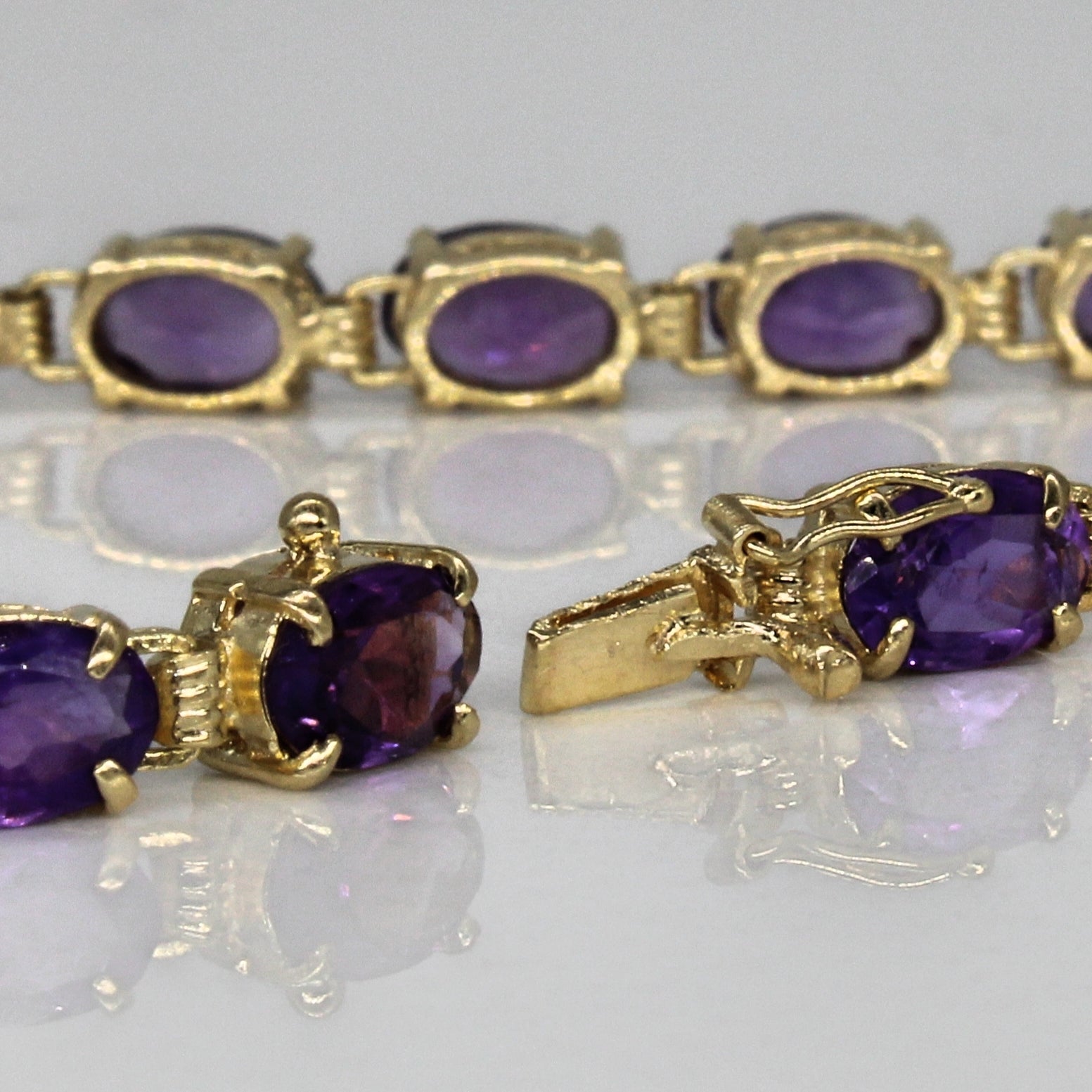 Amethyst Tennis Bracelet | 6.60ctw | 6.5