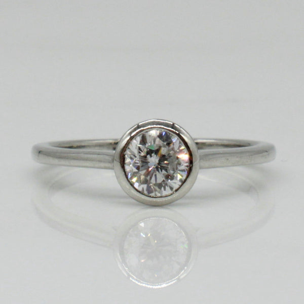 'Bespoke' Bezel Set Solitaire Engagement Ring | 0.51ct | SZ 6.5 |