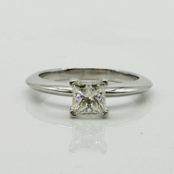 TIFFANY & CO. Princess-cut Diamond Engagement Ring in Platinum