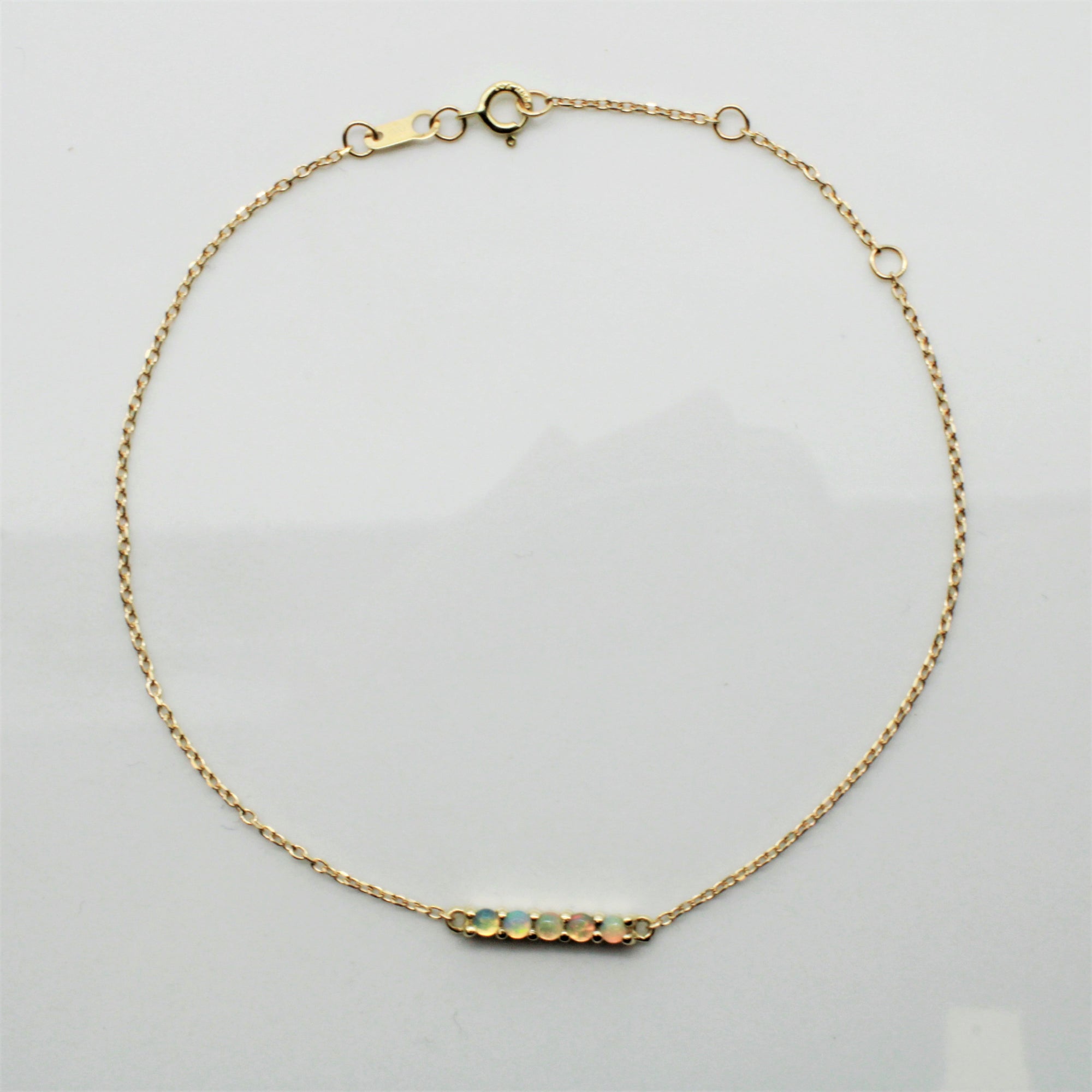 'Bespoke' Ethiopian Opal Dainty Bracelet | 0.10ctw |