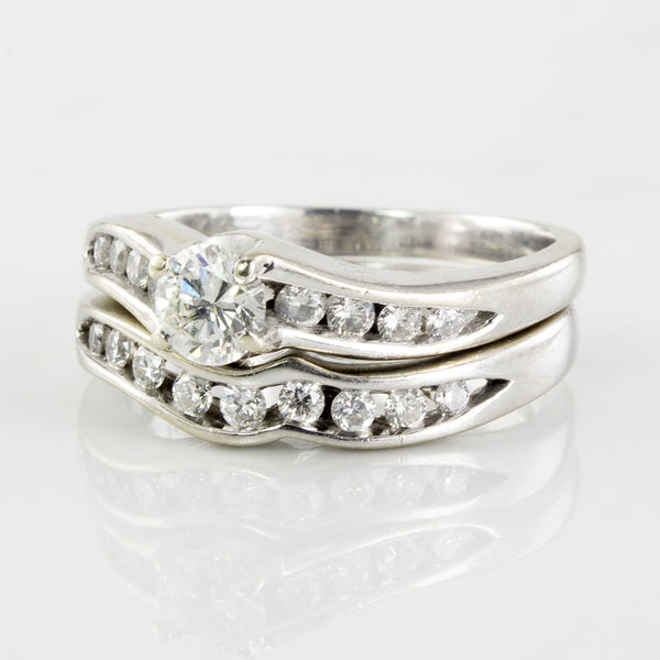 Bypass Diamond Wedding Set | 0.54 ctw | SZ 5.25 |