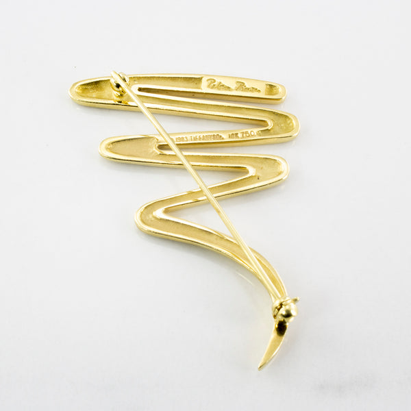 'Tiffany & Co.' Paloma Picasso Scribble Brooch Circa 1983