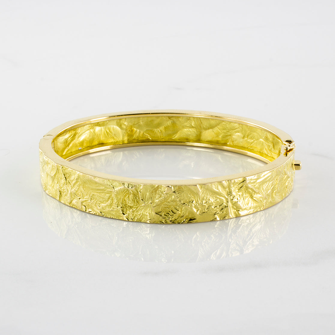 'Cavelti' Reticulated Hinged Bangle Bracelet | SZ 7.5