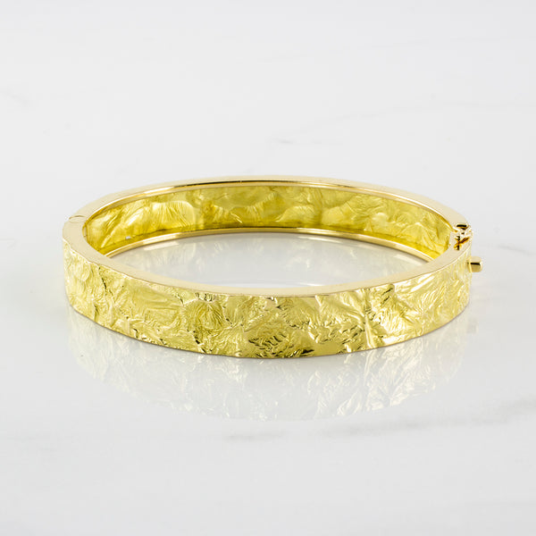 'Cavelti' Reticulated Hinged Bangle Bracelet | SZ 7.5