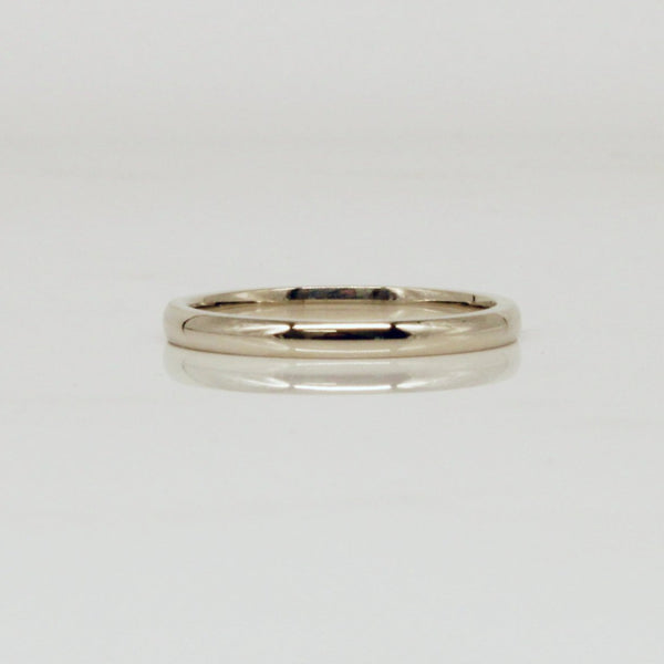 'Bespoke' White Gold Dainty Band |