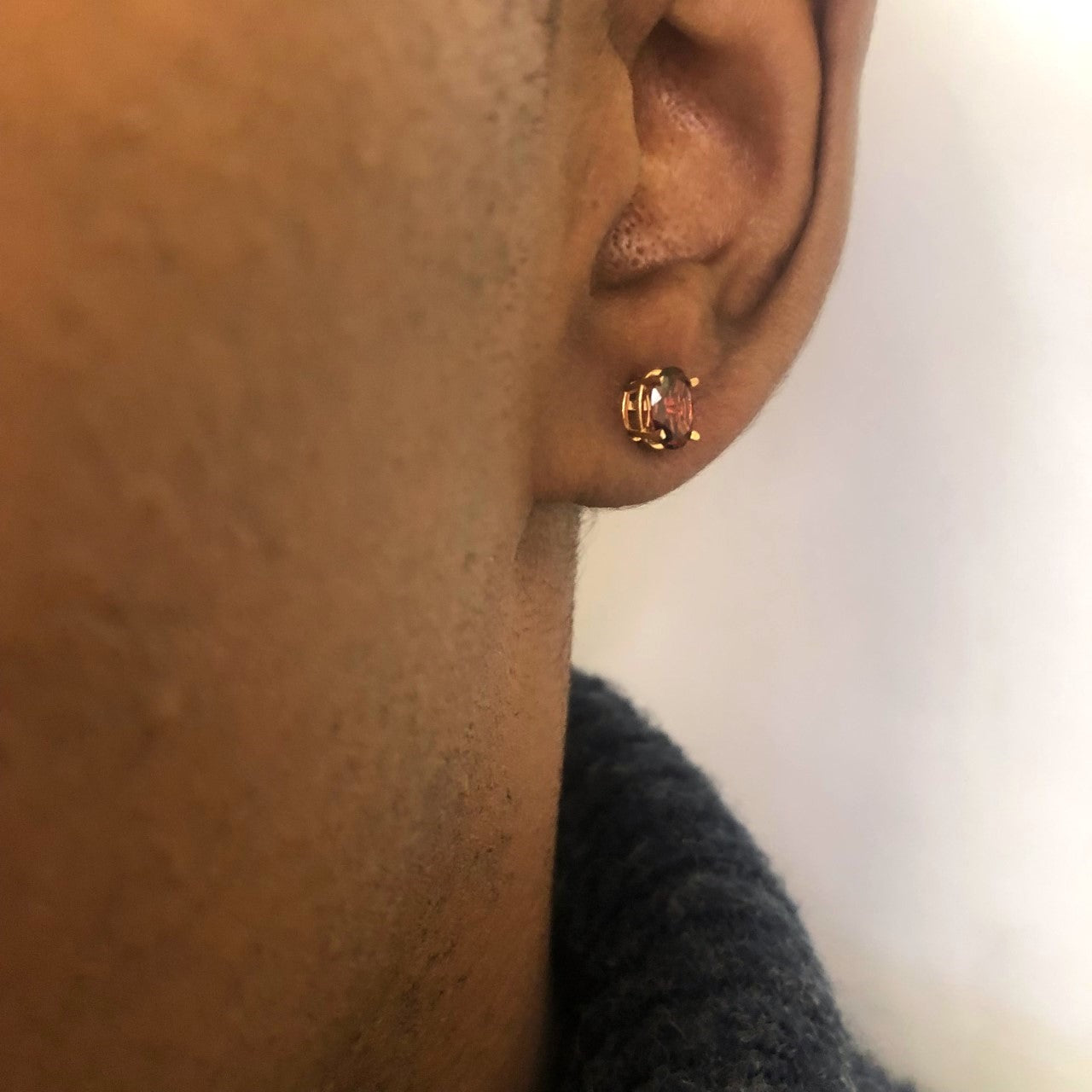 Oval Garnet Stud Earrings | 2.00ctw |