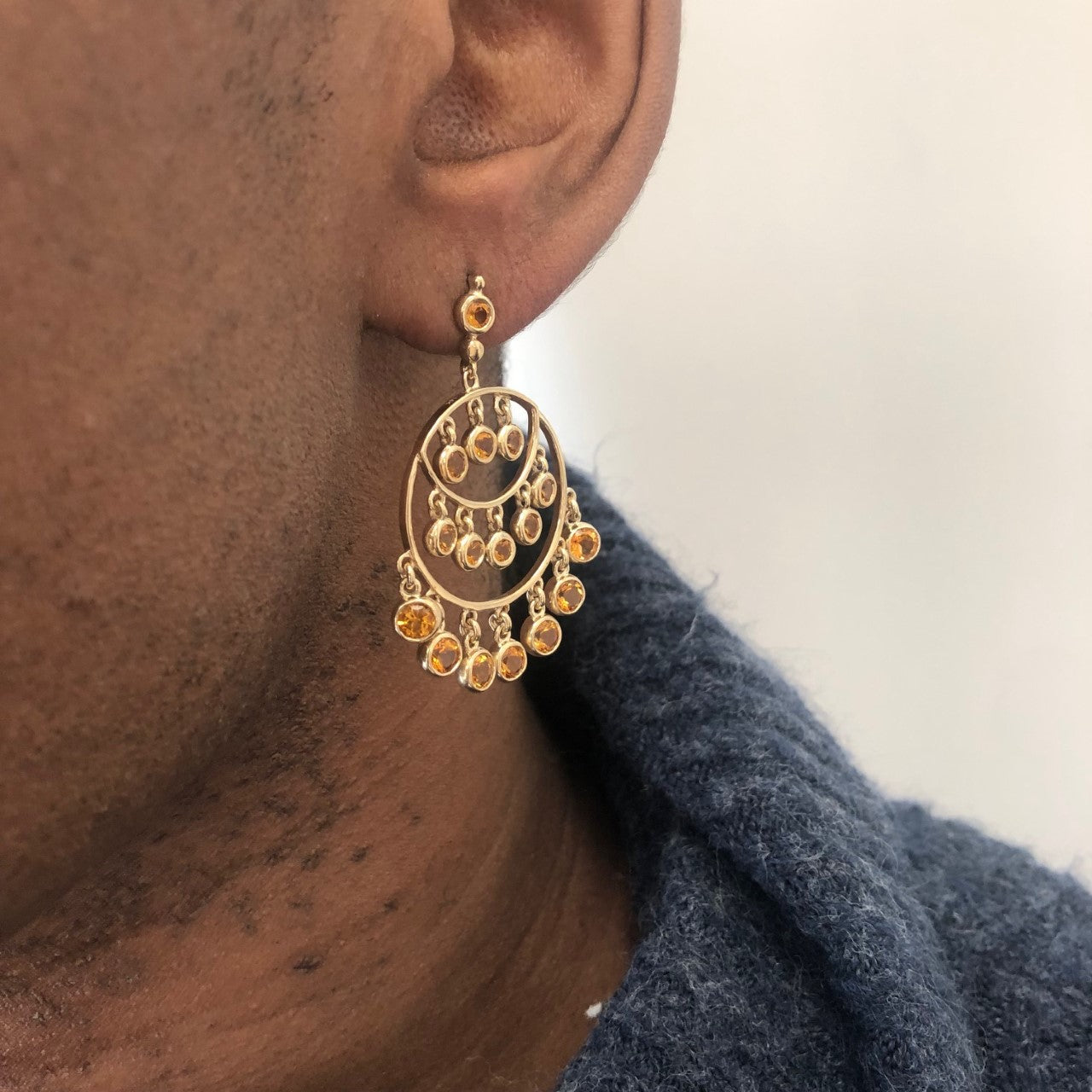 Citrine Chandelier Earrings | 4.60ctw |